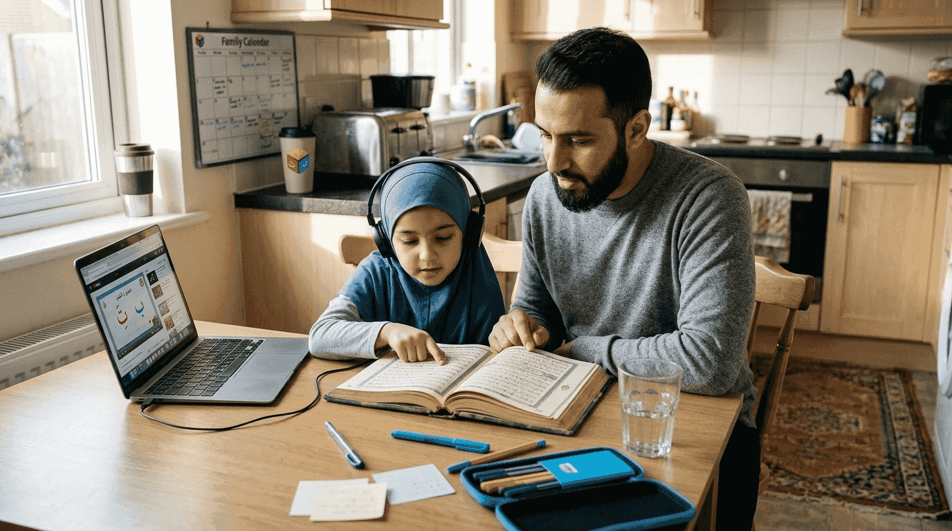 Master Quran reading workflow with flexible online tuition